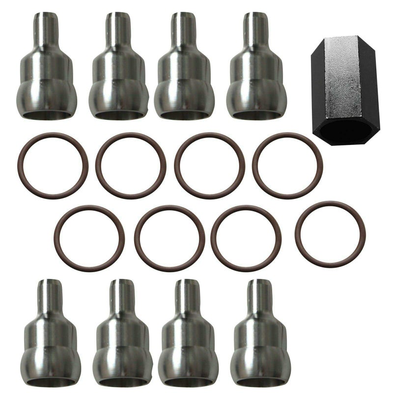 caqeg Pack of 8 For 2003-2007 Ford 6.0L Powerstroke Oil Rail Leak Repair Kit Tool O-rings + Injector Seal Kits - Image 4